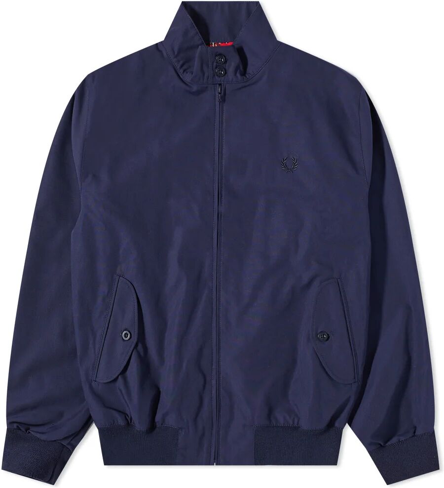 Fred Perry Men's Made In England Harrington Jacket in Navy, Size Small