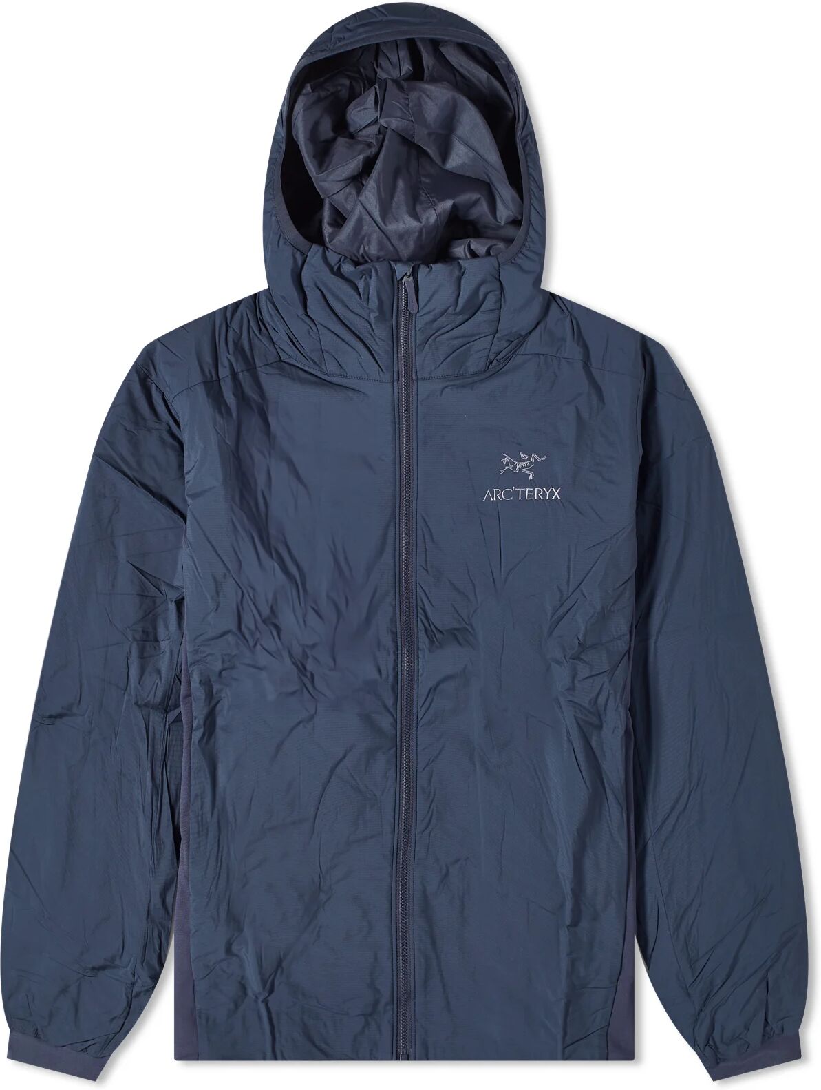 Arc'teryx Men's Atom Hoodie Jacket in Black Sapphire, Size X-Small