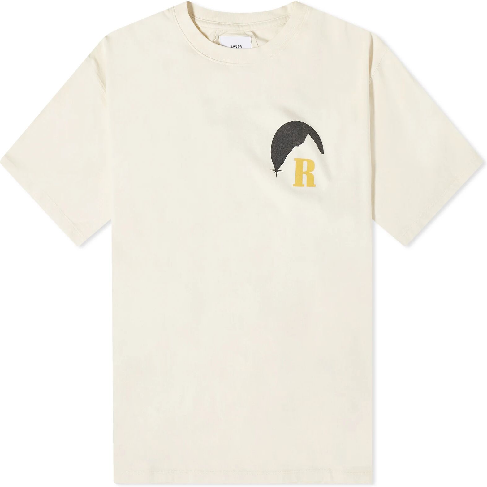 Rhude Men's Moonlight T-Shirt in Vtg White, Size Medium