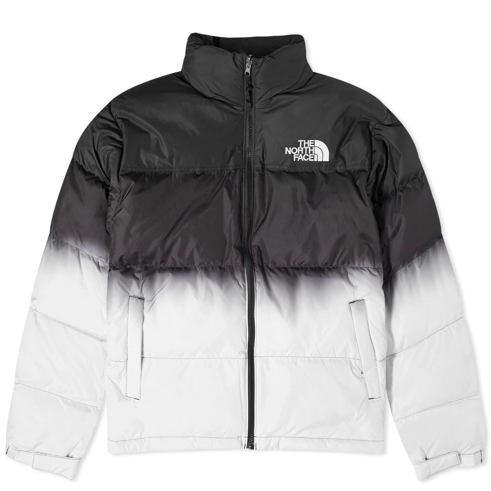 The North Face Men's 96 Nuptse Dip Dye Jacket in Tnf Black Dip Dye, Size X-Large
