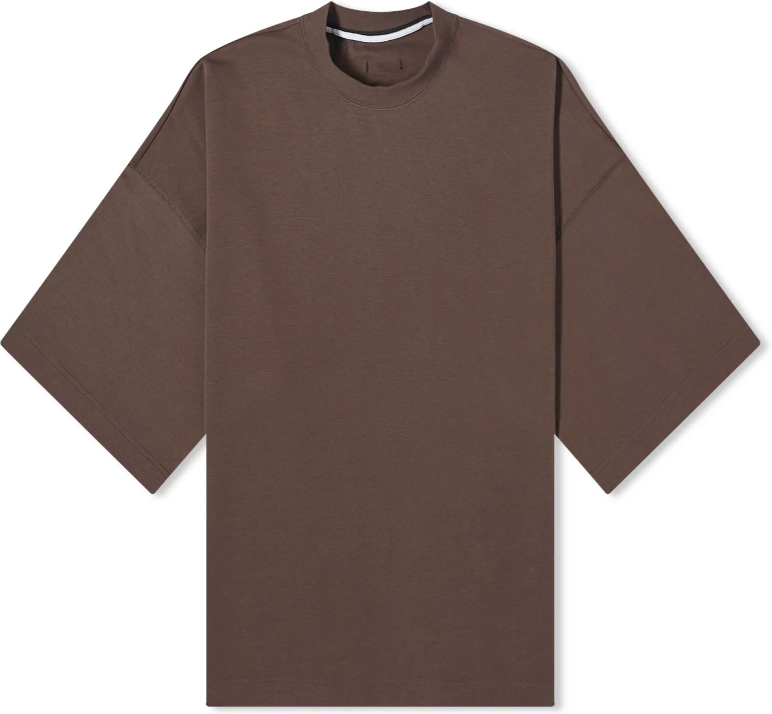 Nike Men's Tech Fleece Short Sleeve T-shirt in Baroque Brown, Size Medium