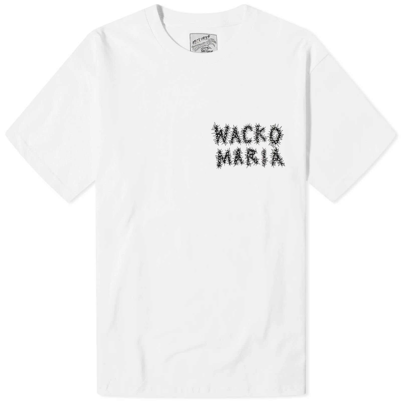 Wacko Maria Men's x Neckface Type 5 T-Shirt in White, Size Small