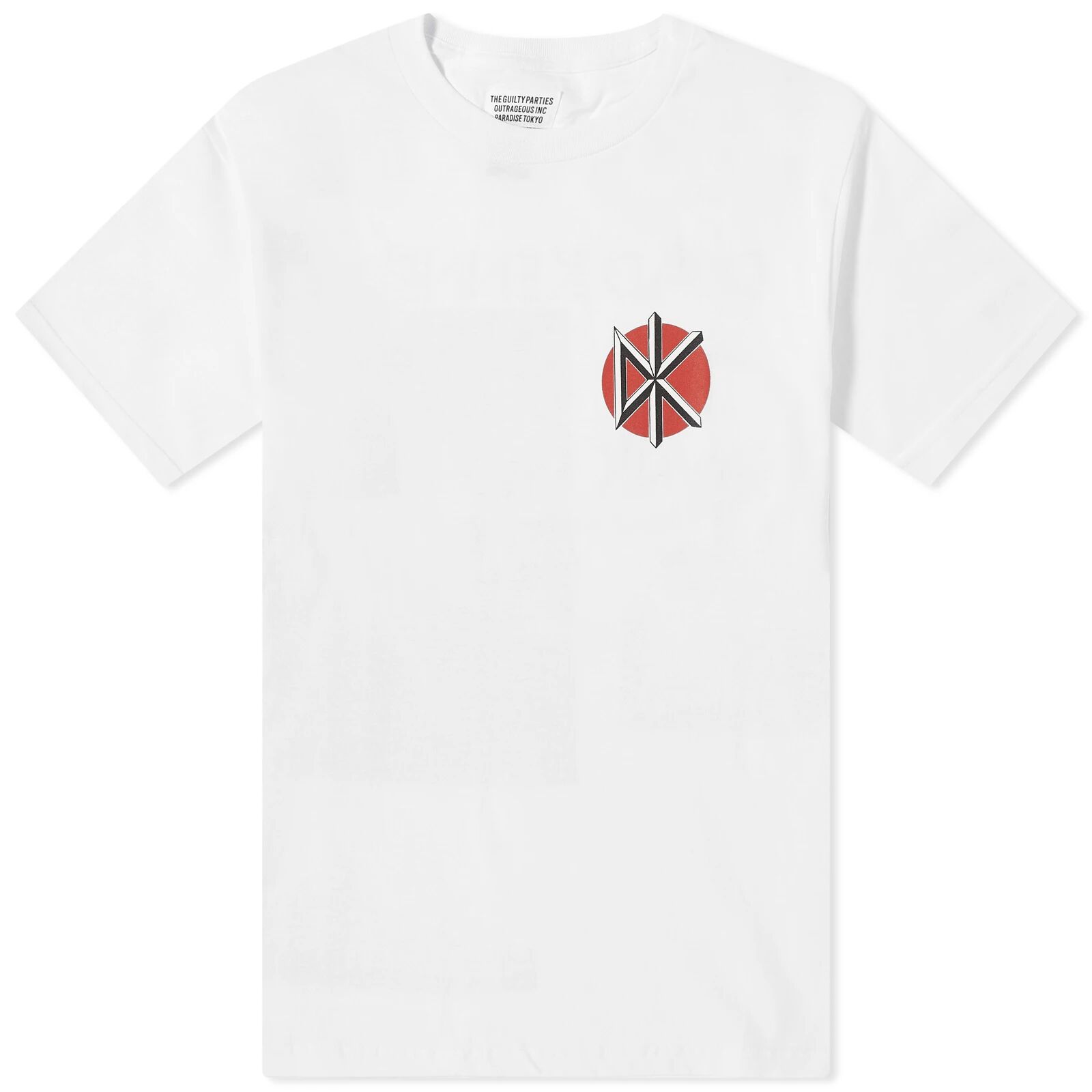 Wacko Maria Men's Dead Kennedys Crew Neck T-Shirt in White, Size X-Large