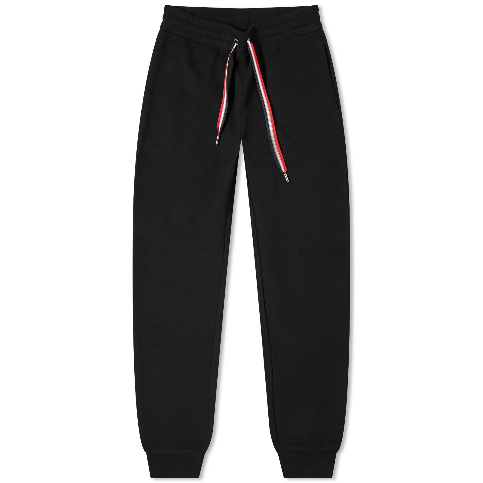 Moncler Men's Tricolour Sweat Pants in Black, Size X-Large
