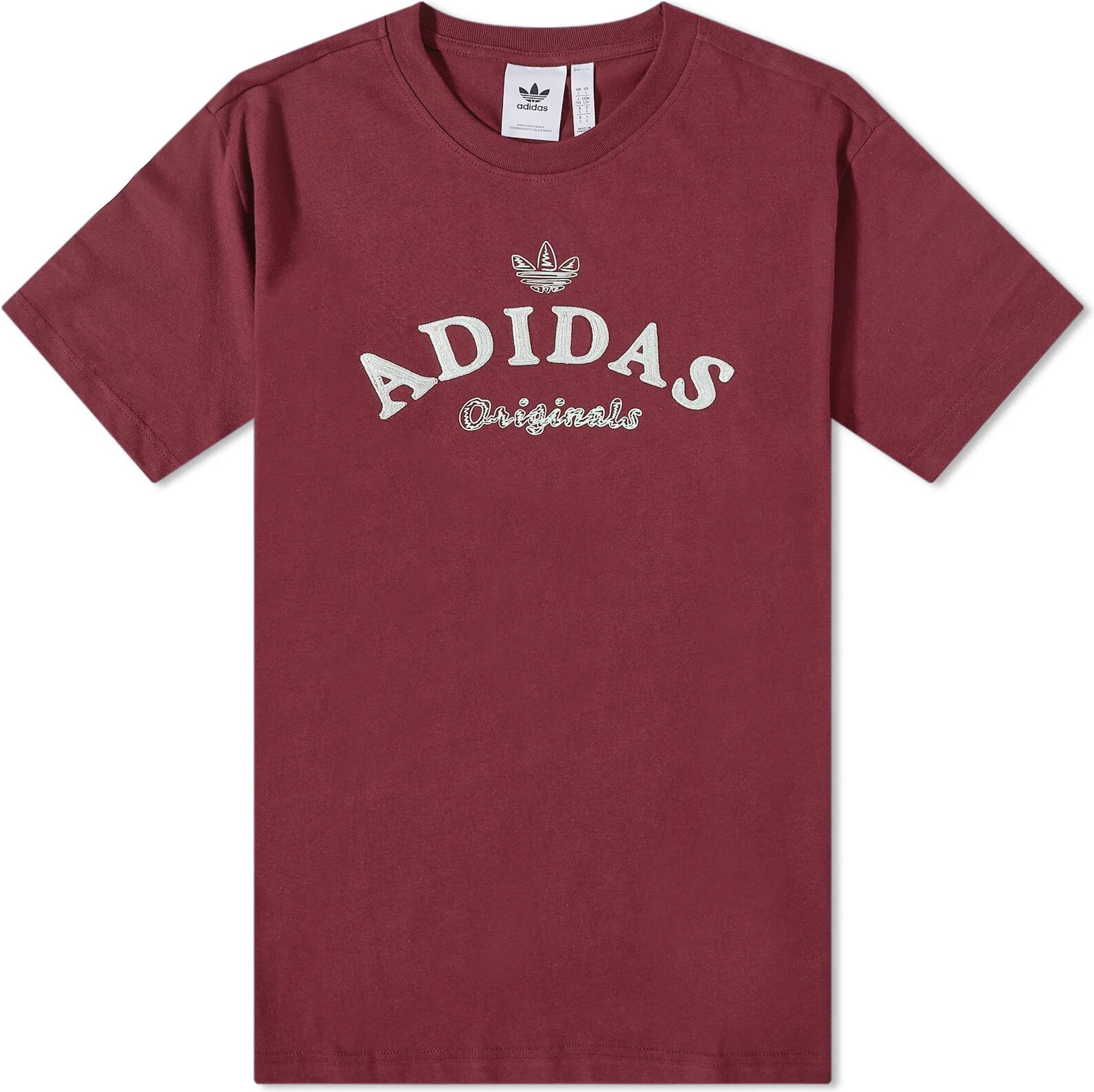 Adidas Men's Graphic T-Shirt in Shadow Red, Size Medium