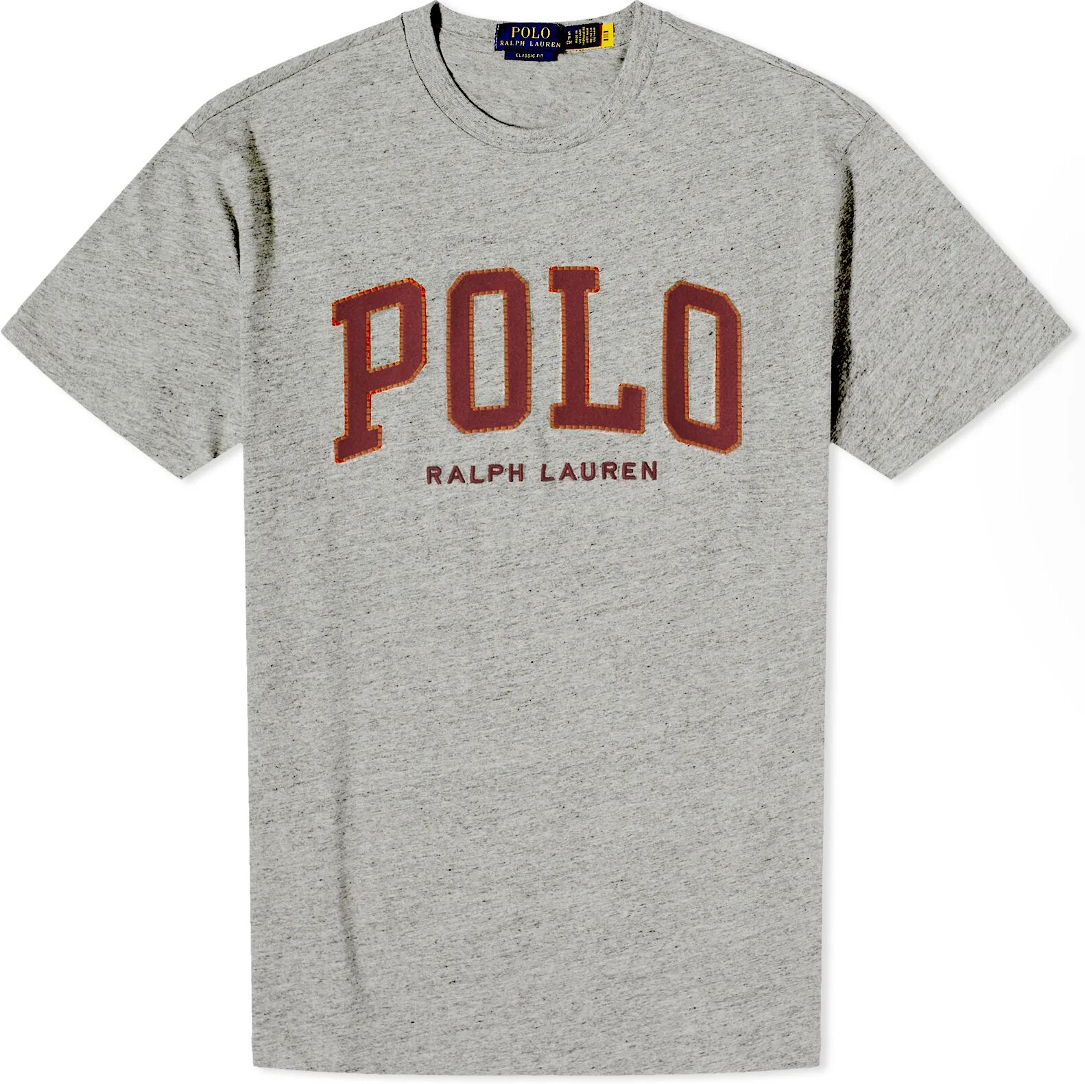 Polo Ralph Lauren Men's Polo College Logo T-Shirt in Dark Vintage Heather, Size Small