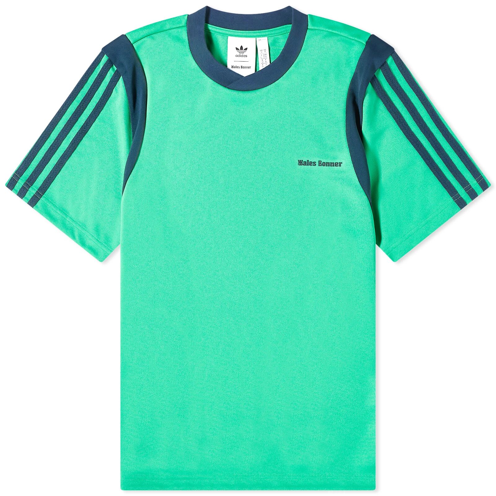 Adidas Men's x Wales Bonner Football Shirt in Vivid Green, Size Large