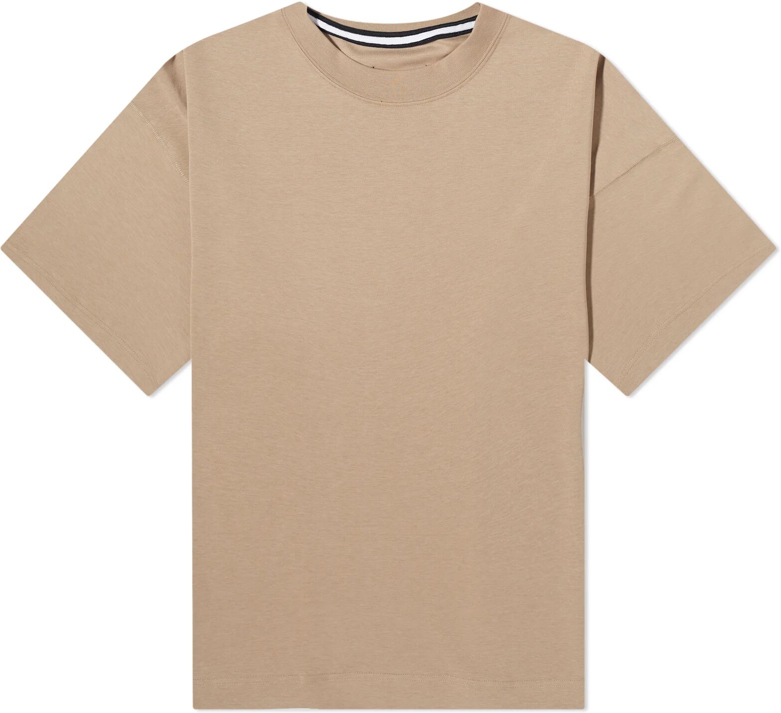 Nike Men's Tech Fleece T-Shirt in Khaki, Size Medium