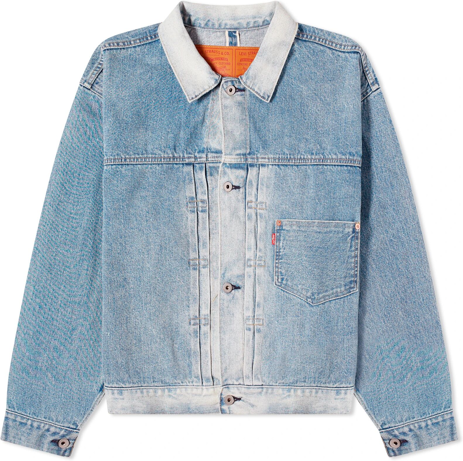 Levi’s Collections Men's Levi's x BEAMS Stay Loose Type I Denim Trucker Jacket in Vintage Wash, Size X-Small