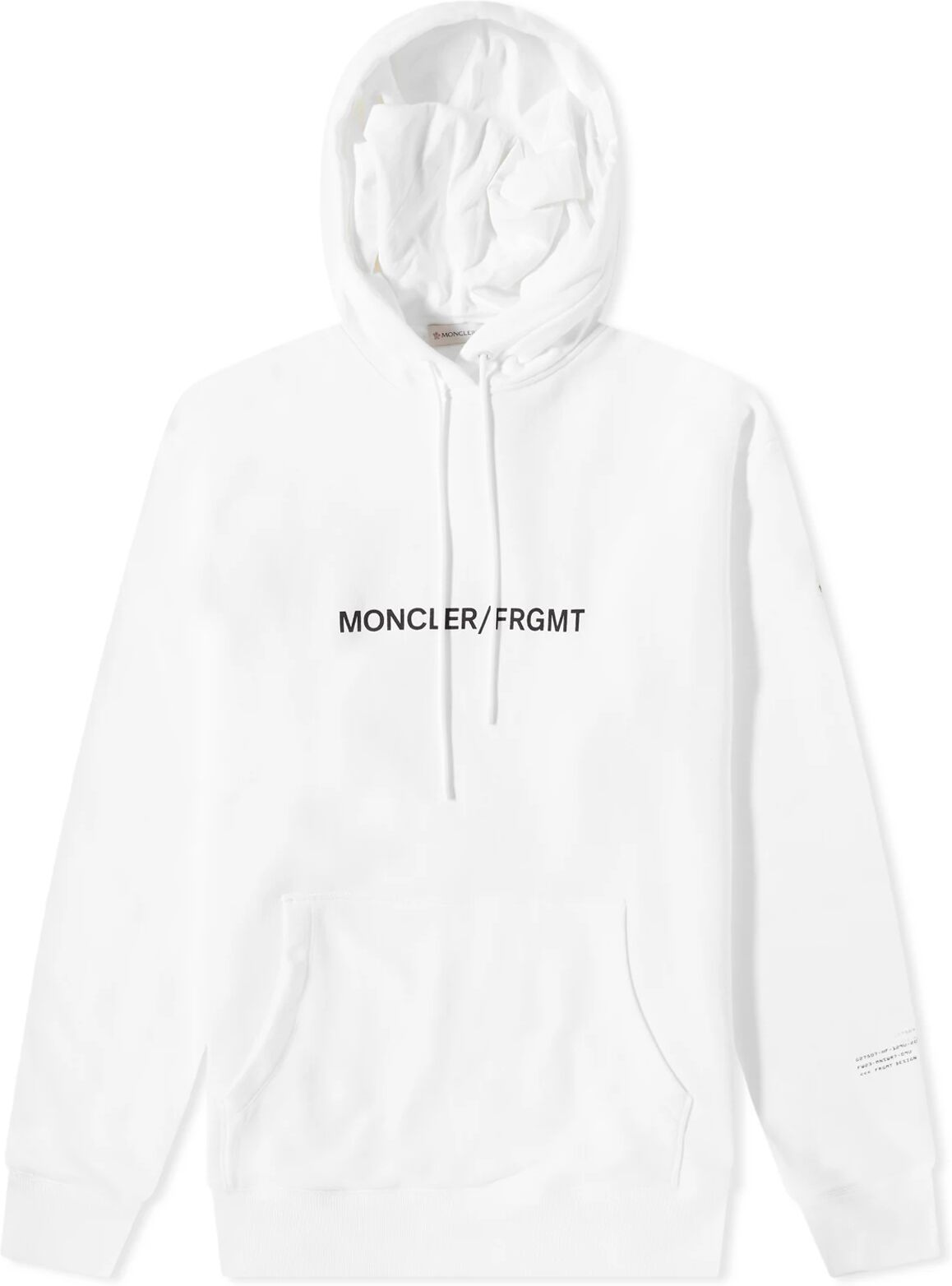 Moncler Men's Genius x Fragment Popover Hoody in White, Size Small