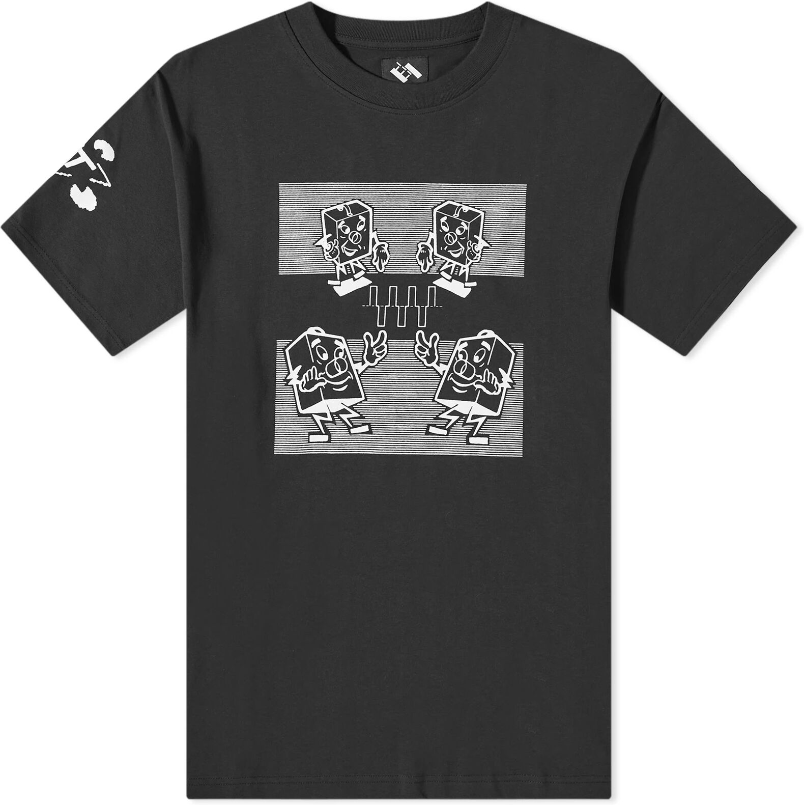 The Trilogy Tapes Men's Electronics T-Shirt in Black, Size Small