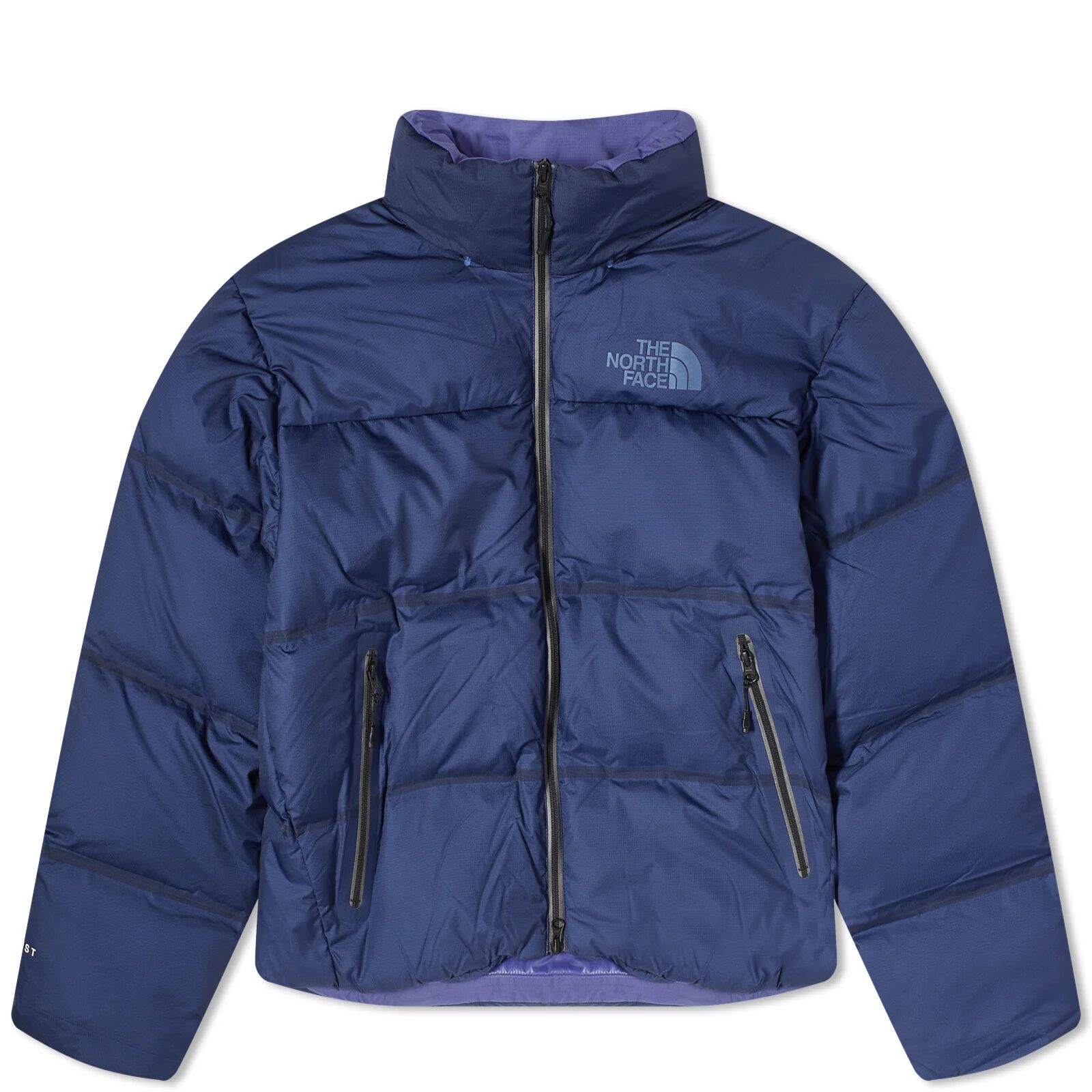 The North Face Men's Remastered Nuptse Jacket in Summit Navy/Silver, Size Medium