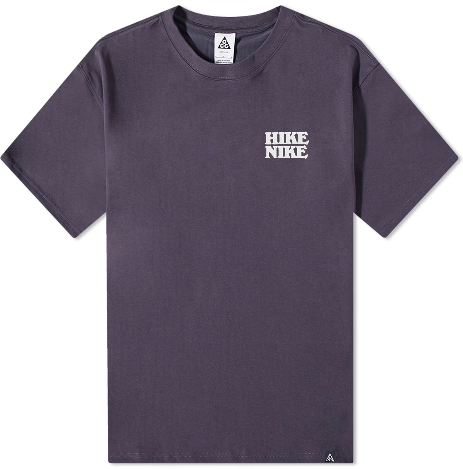 Nike Men's ACG Hike T-Shirt in Gridiron, Size Medium