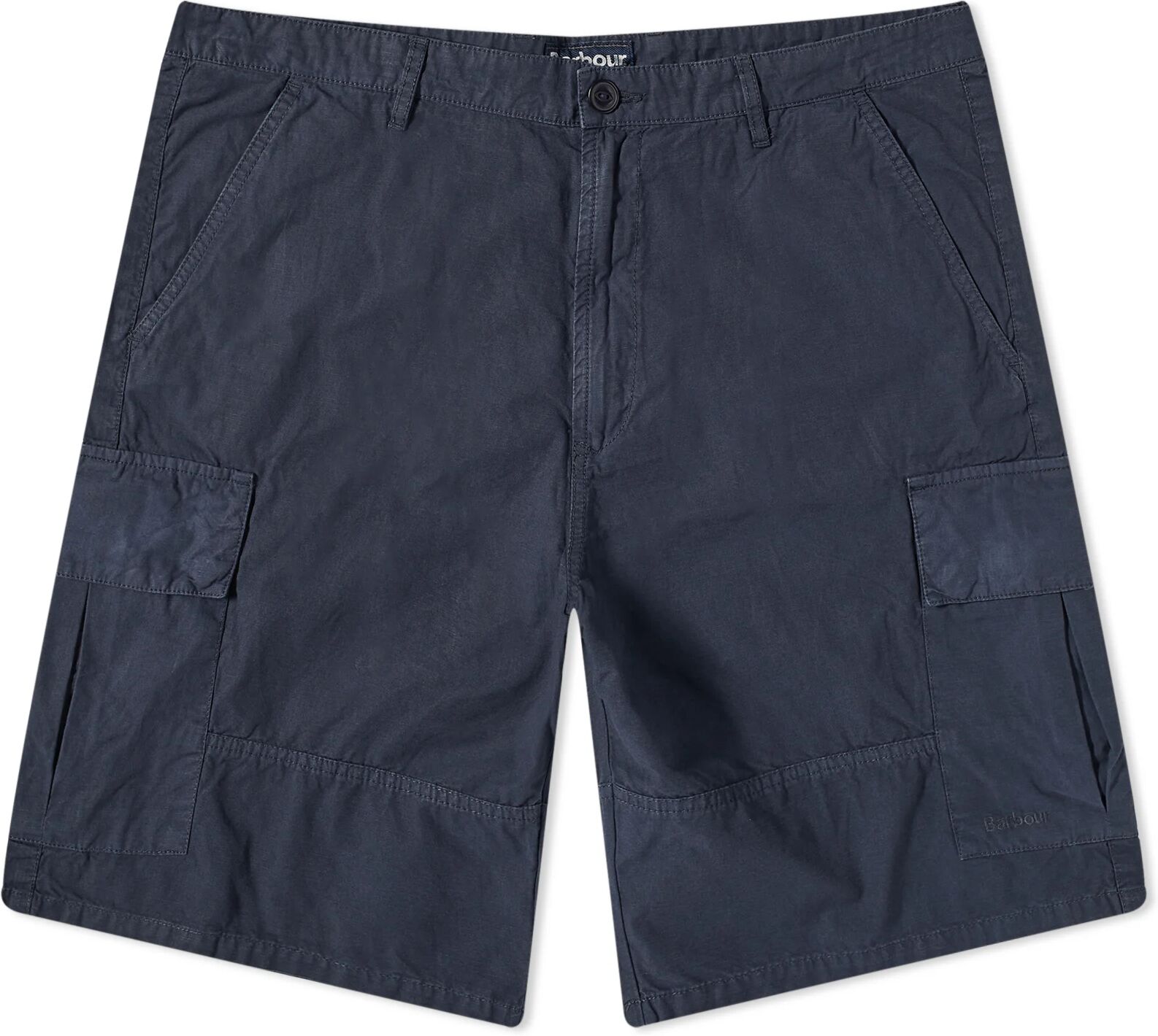 Barbour Men's Essential Ripstop Cargo Shorts in Navy, Size 32"