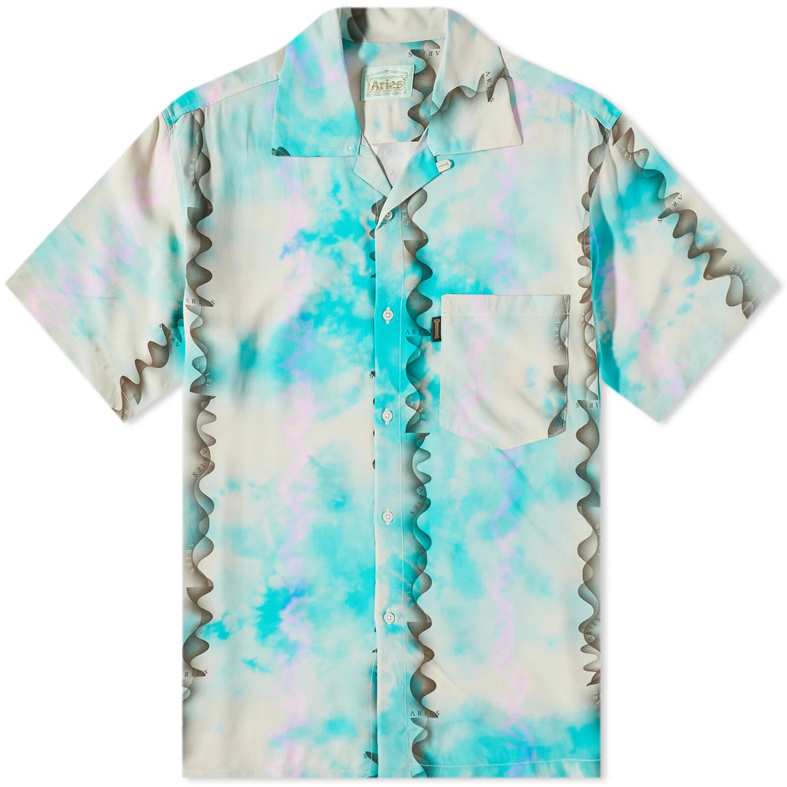 Aries Dune Hawaiian Shirt in Alabaster, Size X-Large