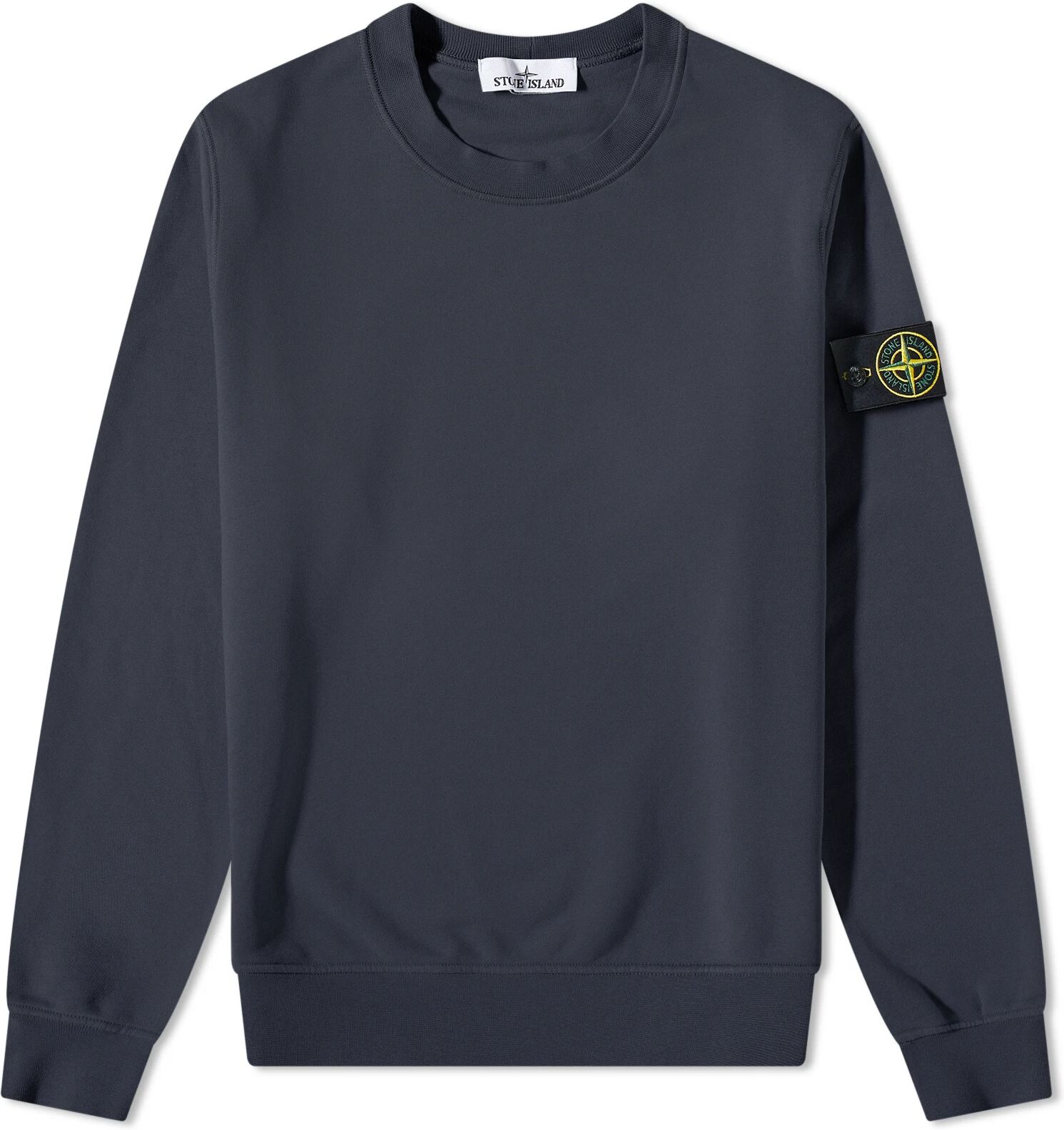 Stone Island Men's Garment Dyed Crew Neck Sweat in Navy, Size XX-Large