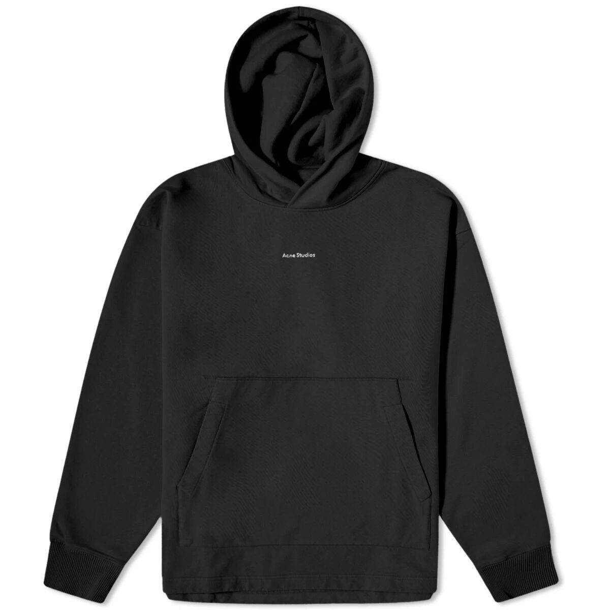 Acne Studios Men's Franklin Stamp Hoodie in Black, Size X-Small