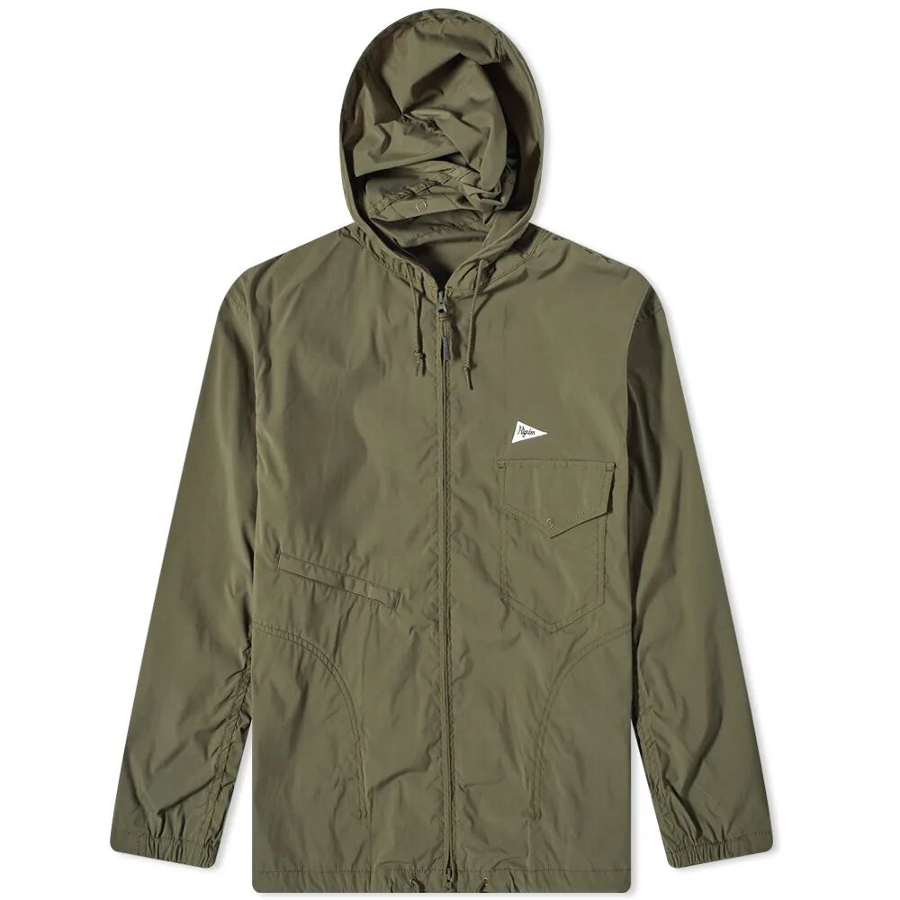 Pilgrim Surf + Supply Men's Russel Zip Parka Jacket in Olive, Size Medium