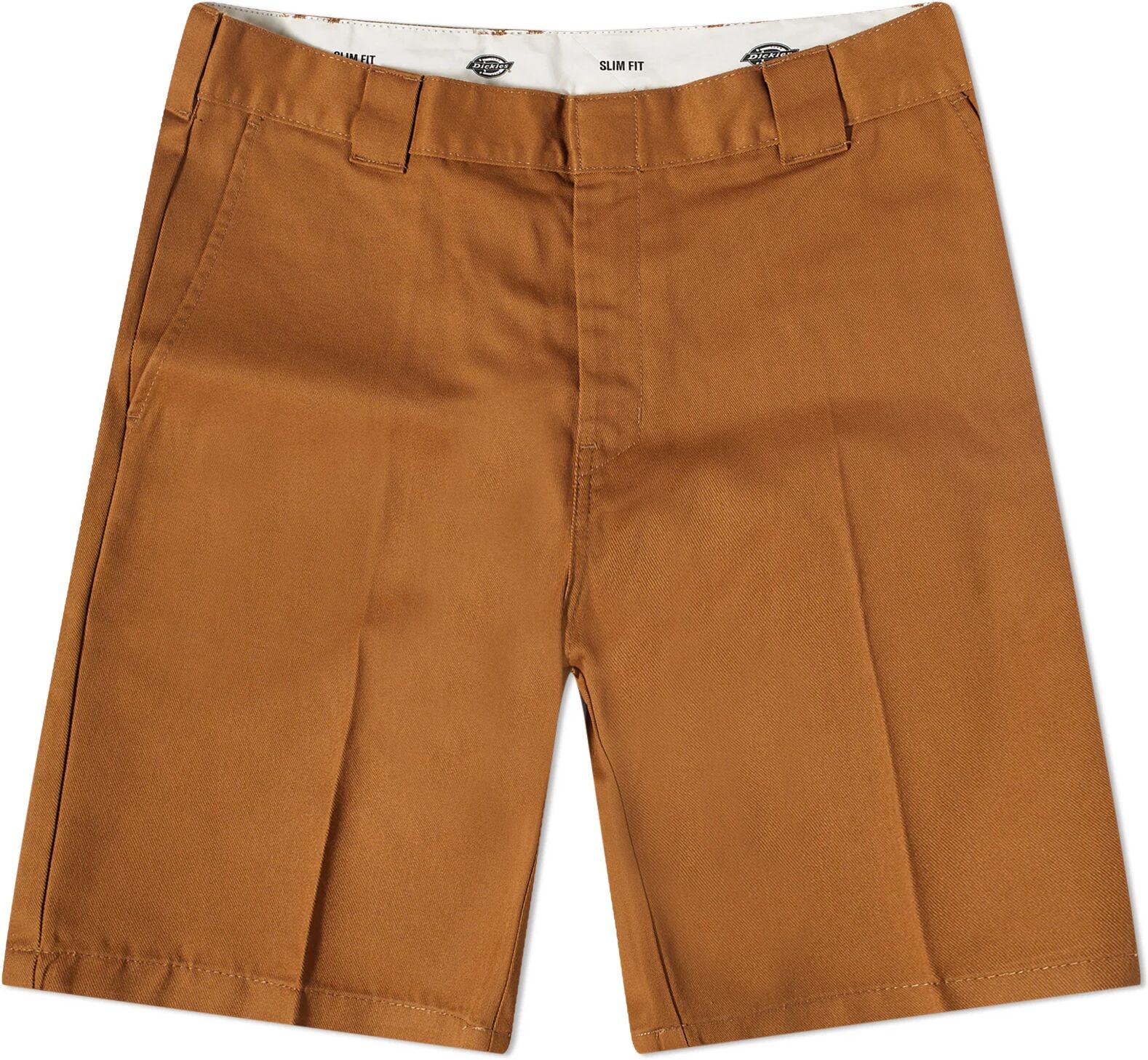 Dickies Men's Slim Fit Shorts in Brown Duck, Size X-Large