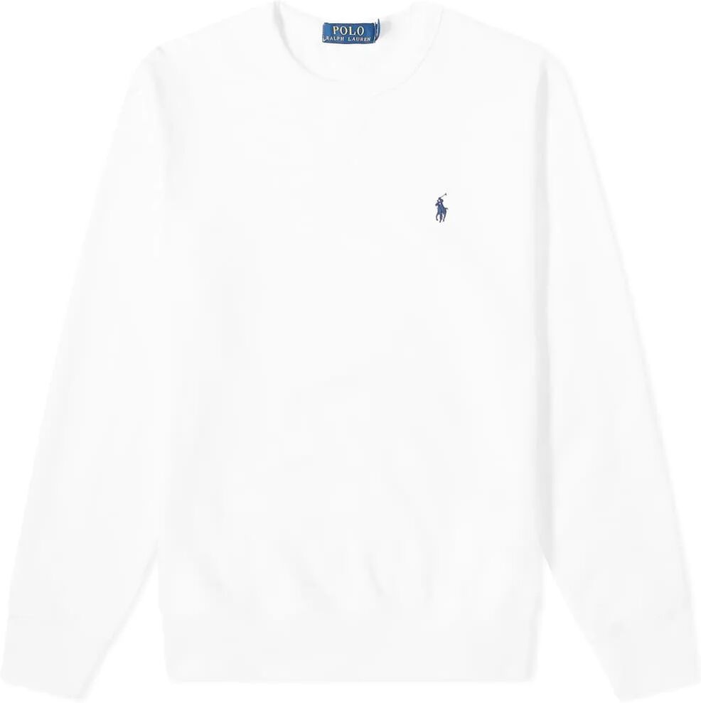 Polo Ralph Lauren Men's Vintage Fleece Crew Sweat in White, Size X-Large