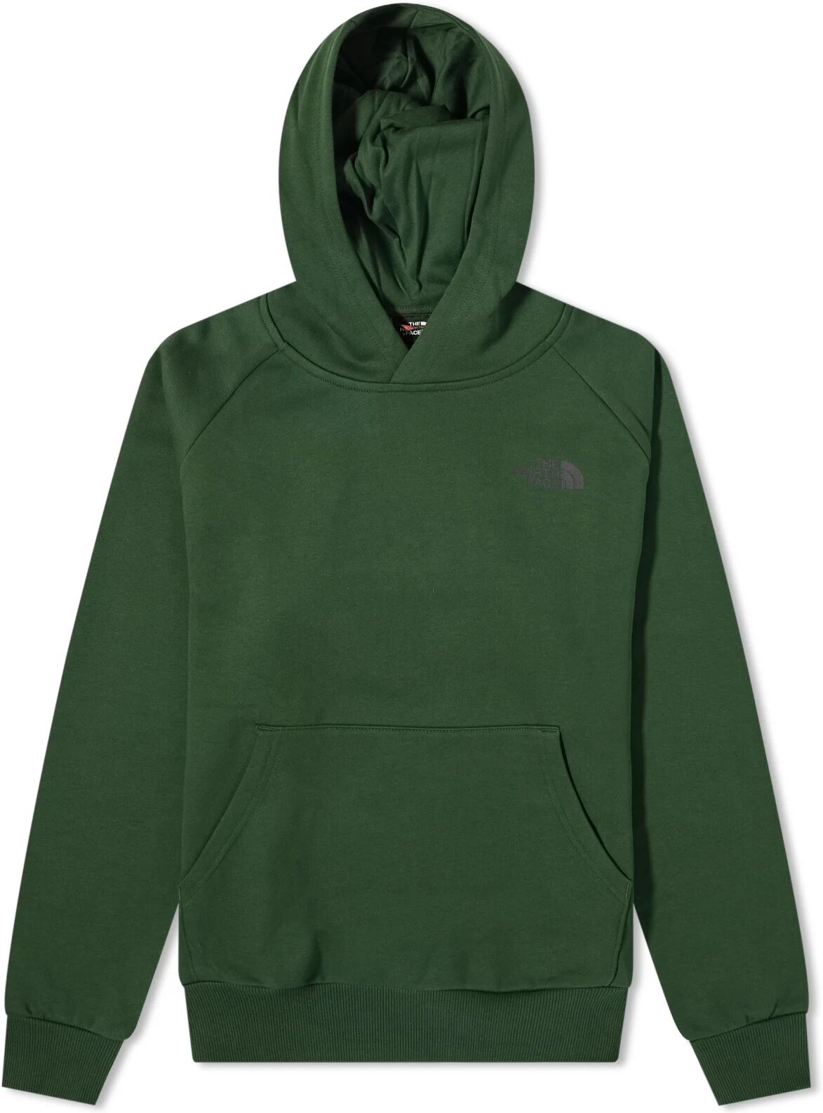 The North Face Men's Raglan Redbox Hoodie in Pine Needle, Size XX-Large