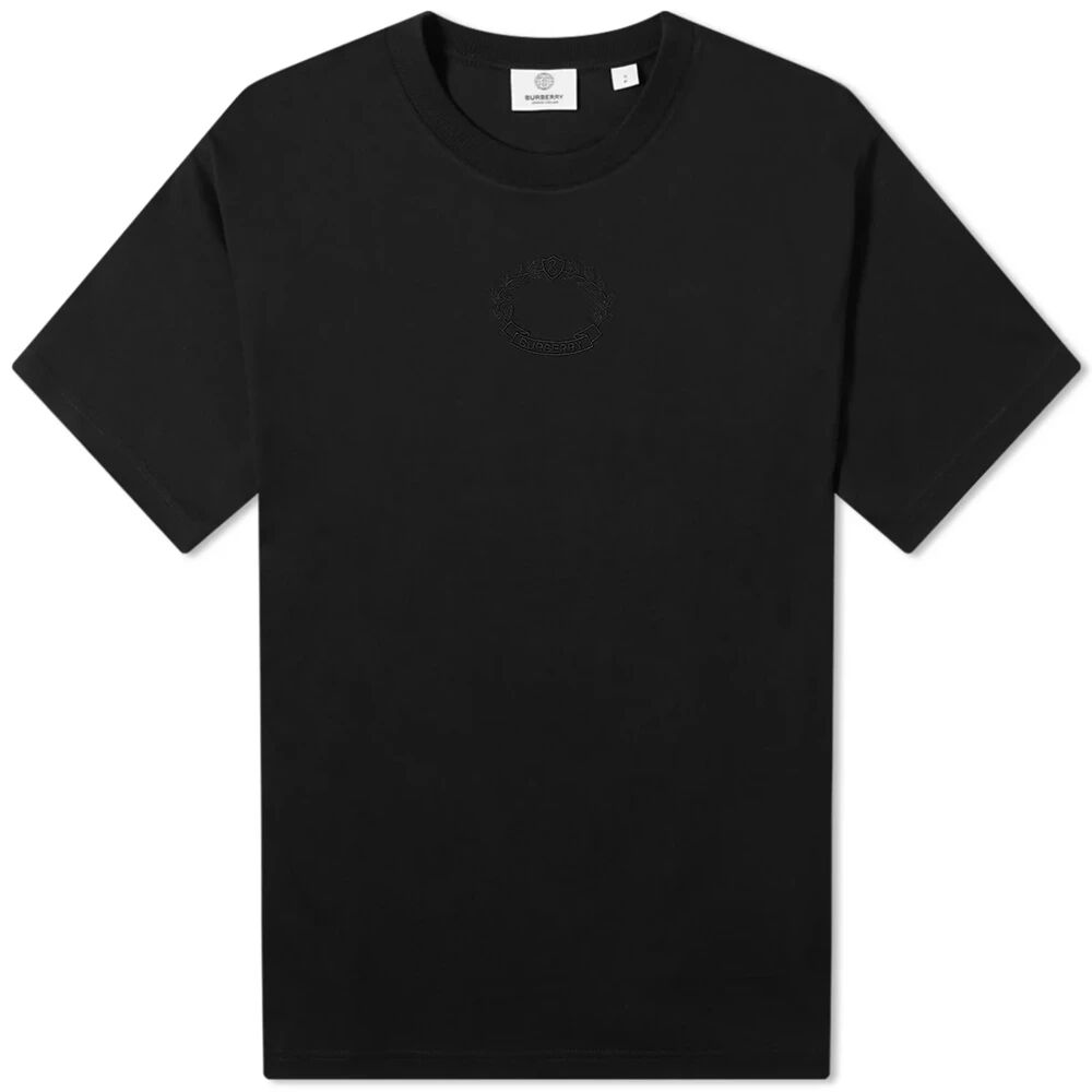 Burberry Men's Walmer Crest T-Shirt in Black, Size Small