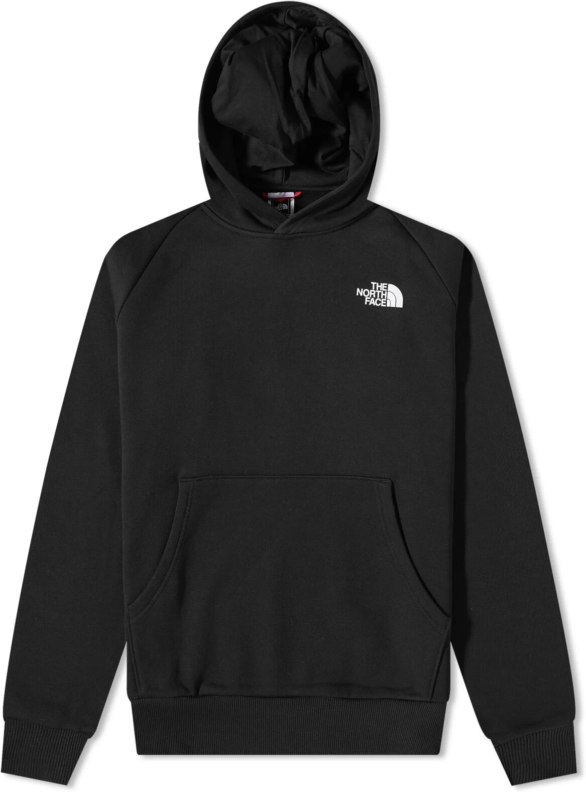 The North Face Men's Raglan Redbox Popover Hoody in TNF Black/TNF White, Size X-Small