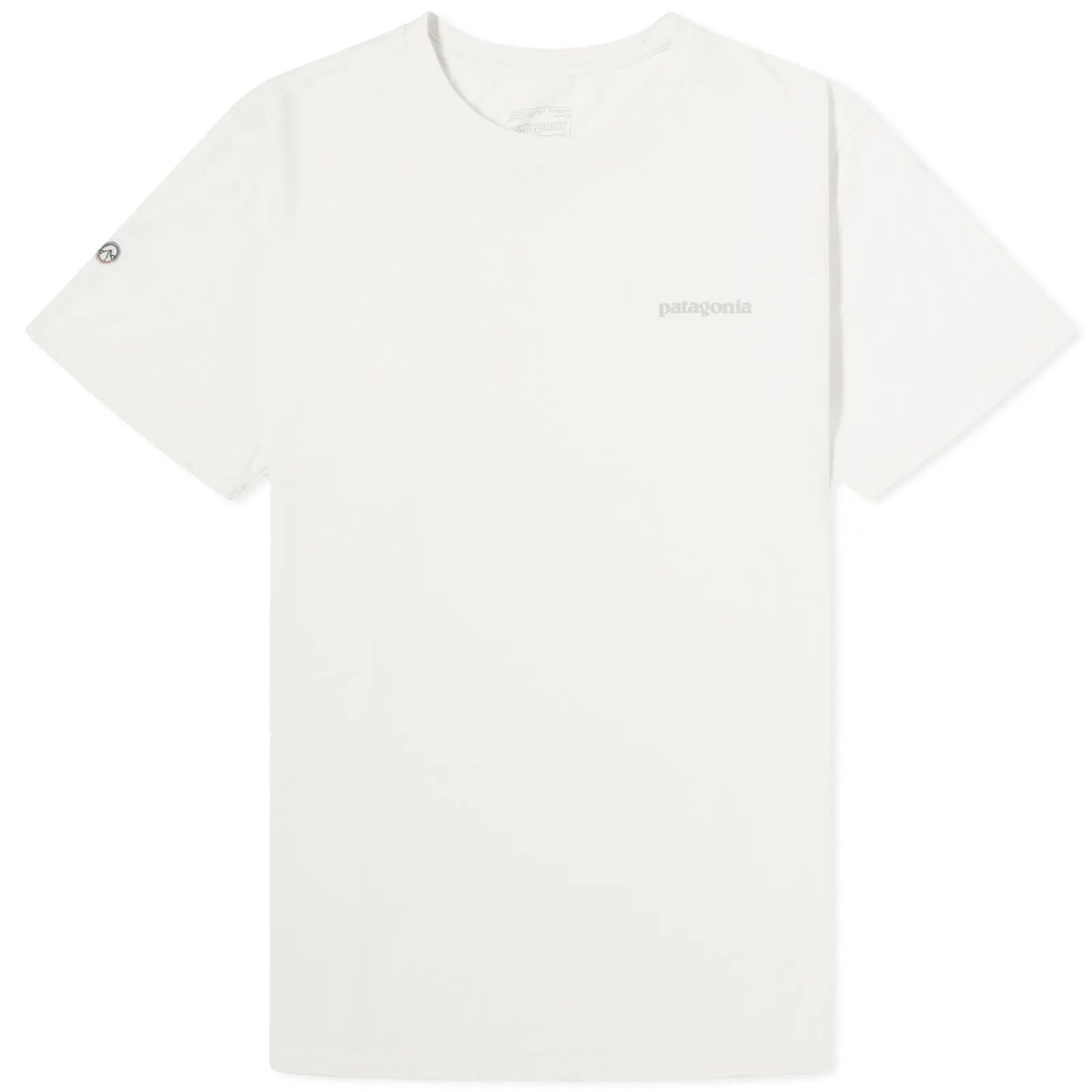 Patagonia Men's Fitz Roy Icon Responsibili-Tee in Birch White, Size Small