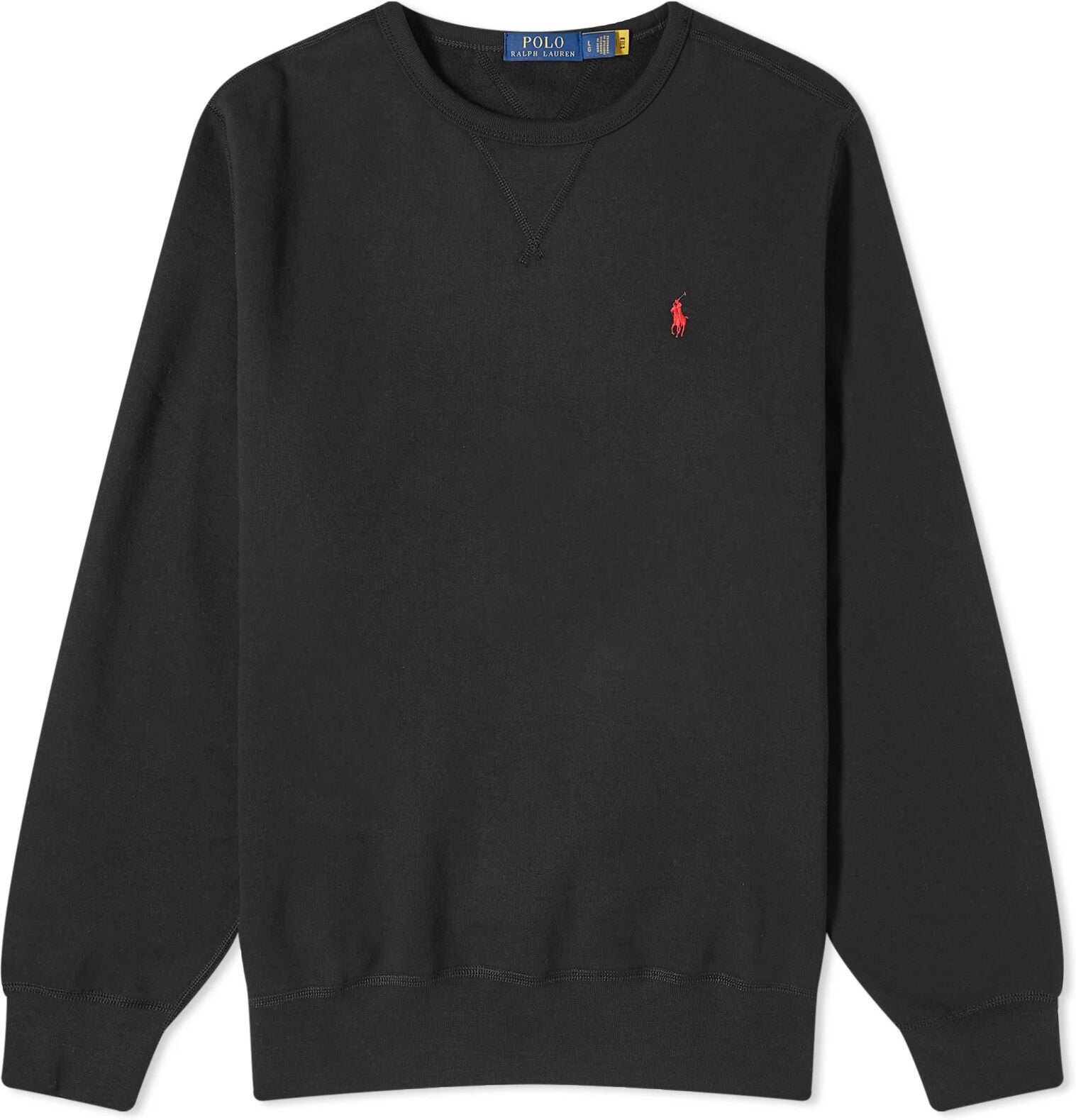 Polo Ralph Lauren Men's Vintage Fleece Crew Sweat in Polo Black, Size X-Large