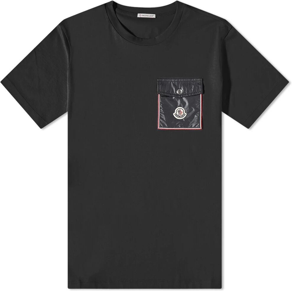 Moncler Men's Pocket T-Shirt in Black, Size XX-Large