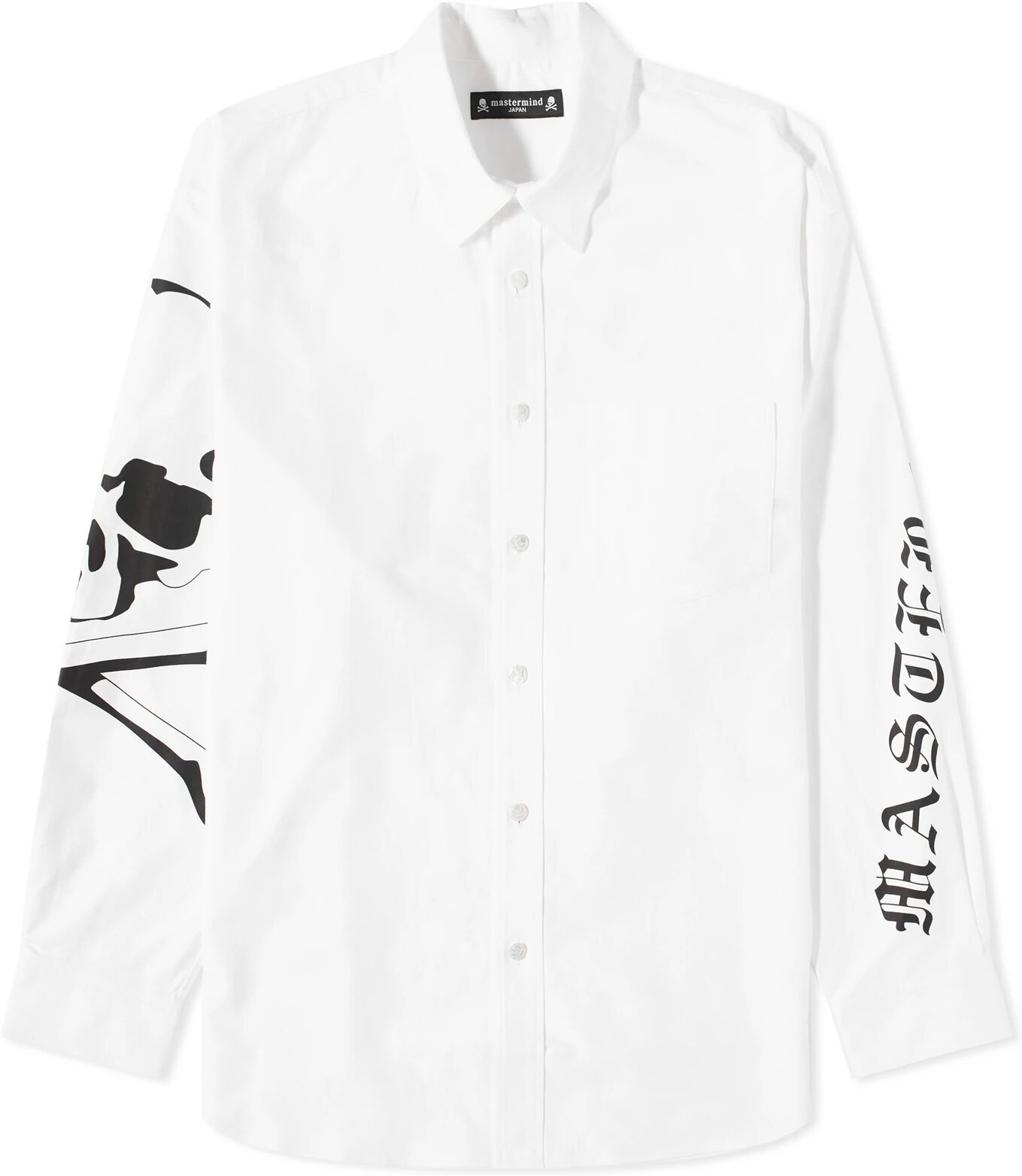 Mastermind Japan Men's Oxford Shirt in White, Size Small