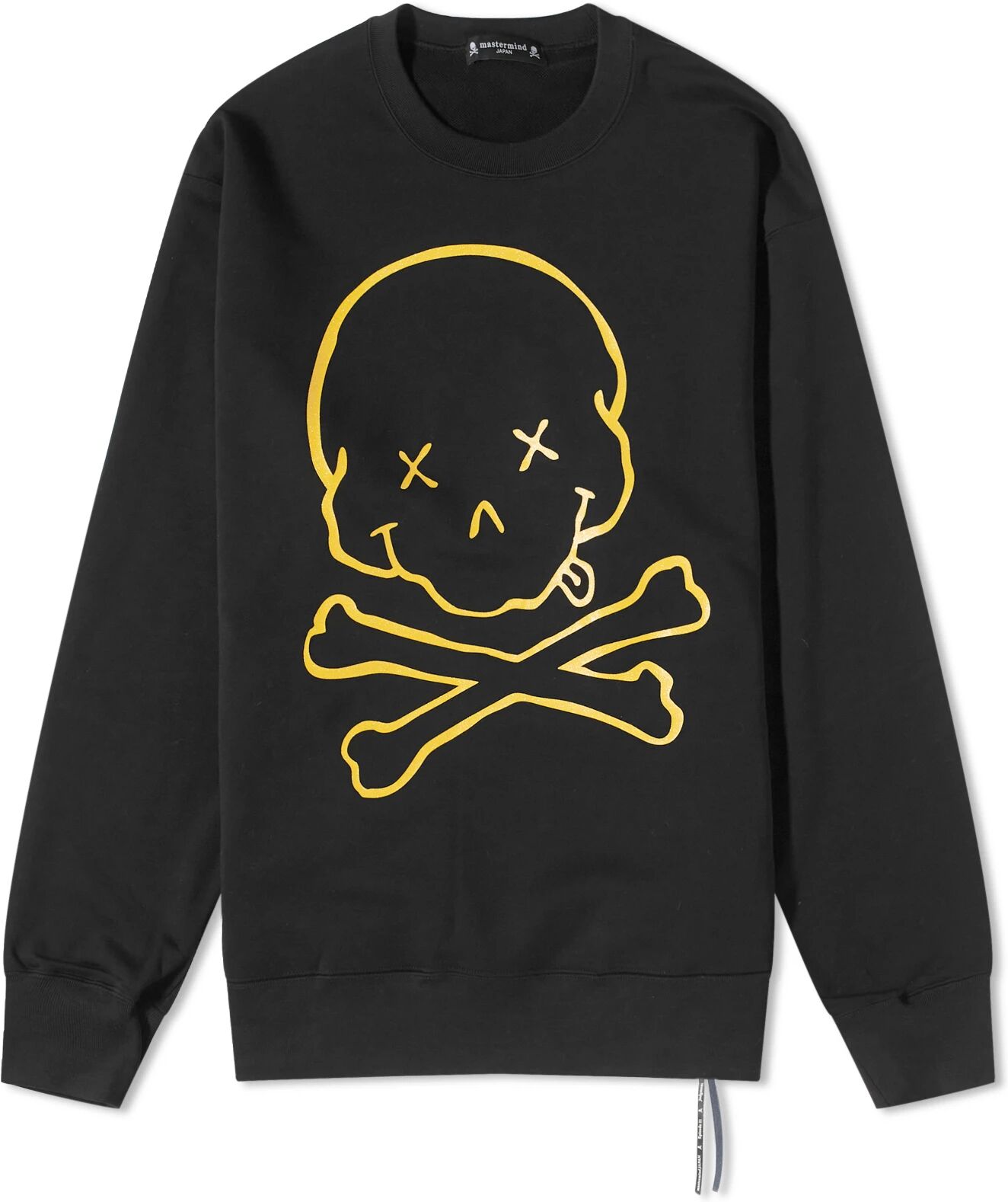 Mastermind Japan Men's Glitter Skull Crew Sweat in Black, Size Large