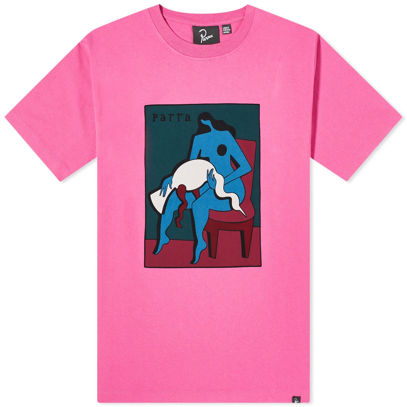 By Parra Men's My Dear Swan T-Shirt in Pink, Size XX-Large