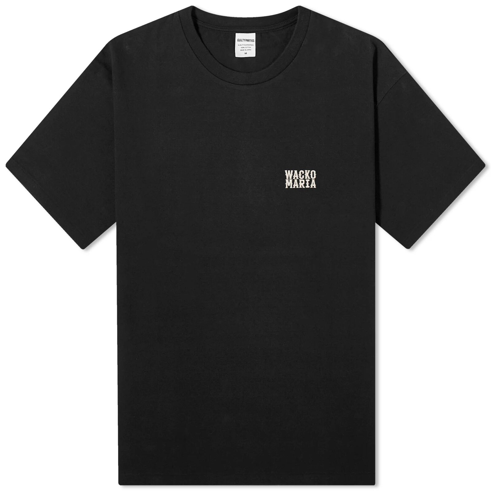 Wacko Maria Men's Tim Lehi Crew Neck T-Shirt in Black, Size Small