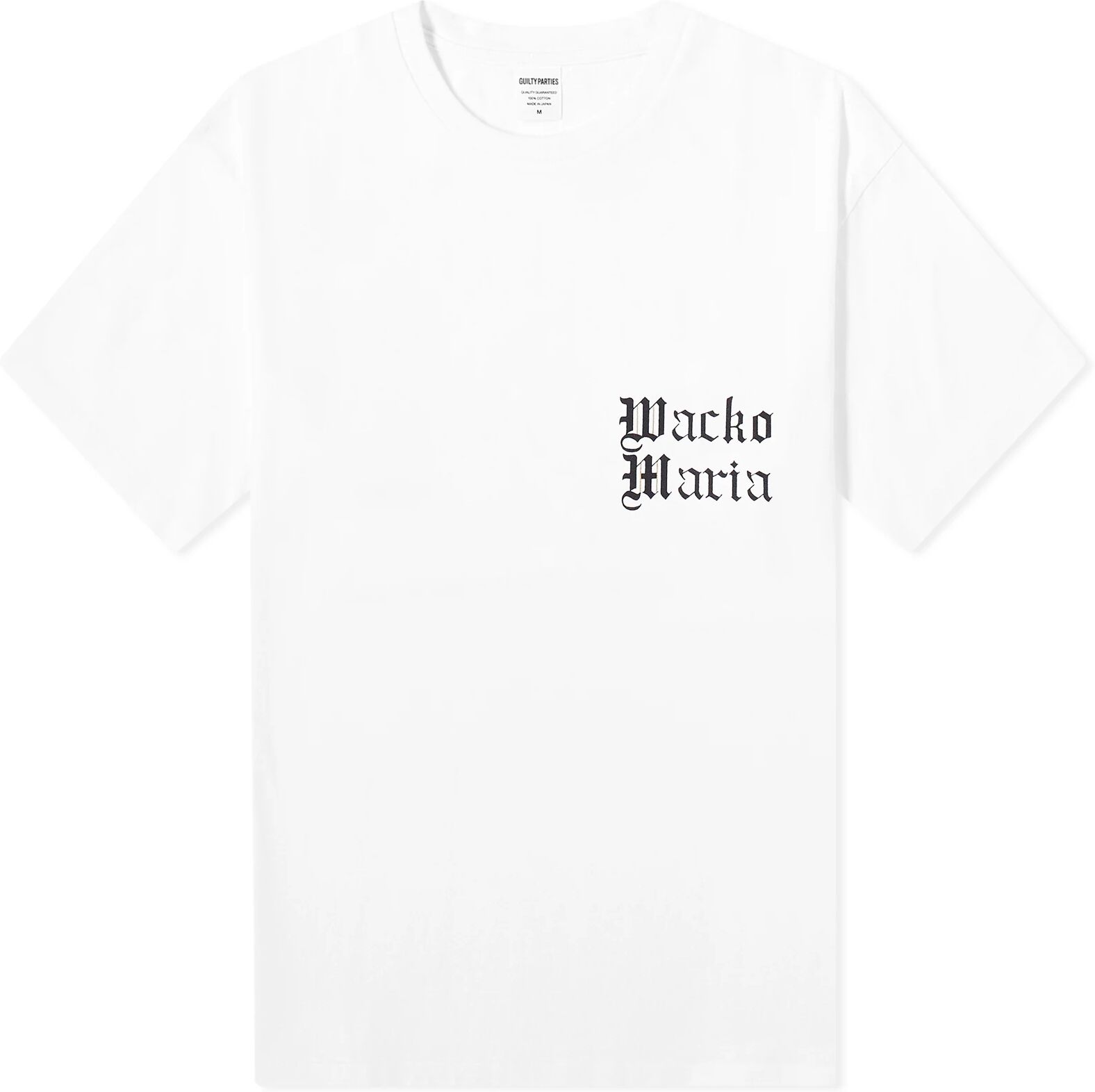 Wacko Maria Men's Type 8 Crew Neck T-Shirt in White, Size Small