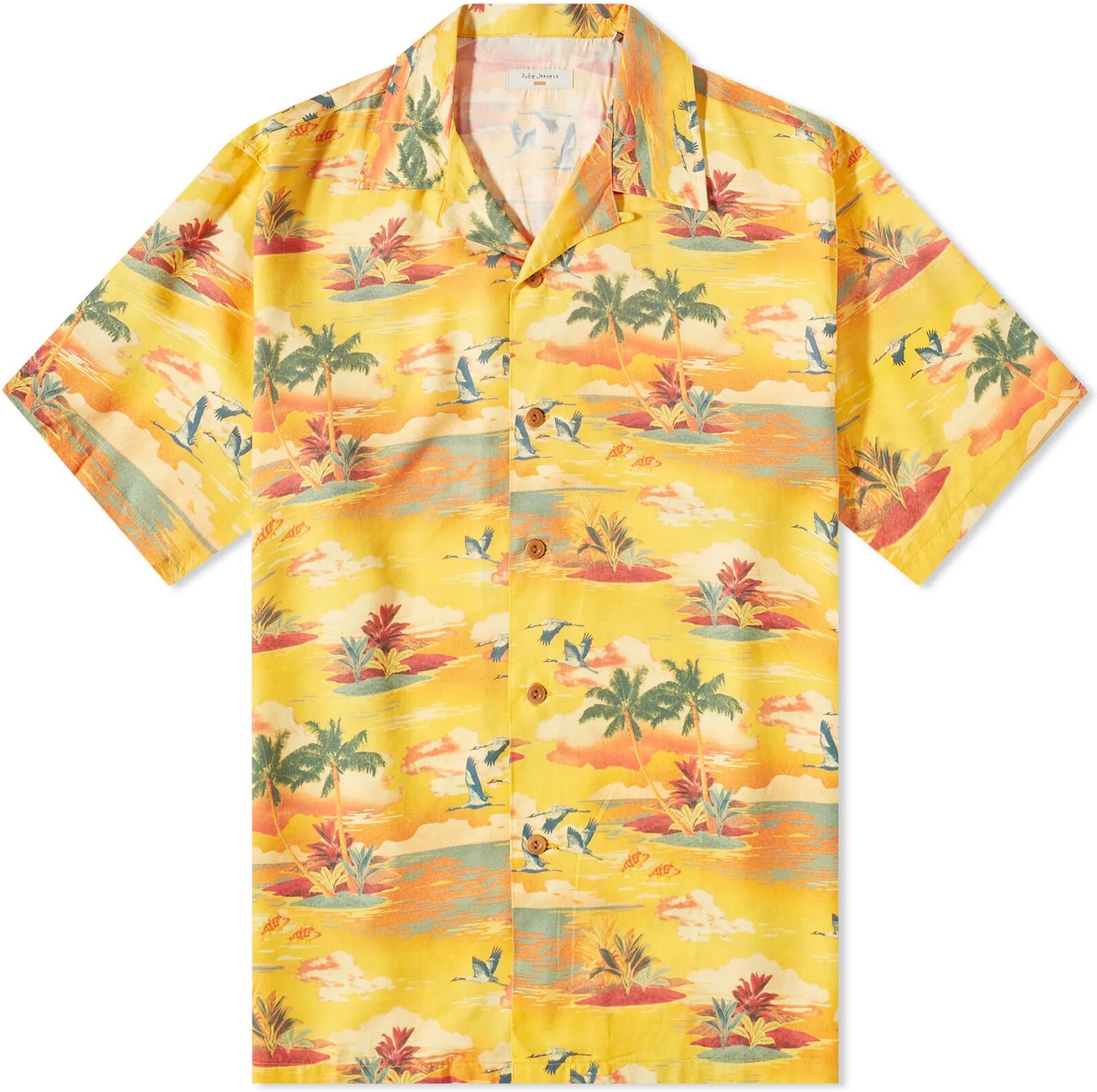 Nudie Jeans Co Men's Nudie Arvid Hawaii Vacation Shirt, Size Small