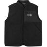 Purple Mountain Observatory Men's Borg Fleece Vest in Black, Size X-Large