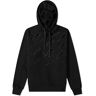 Neil Barrett Men's Degrade Bolt Hoody in Black/Grey, Size Small