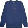 Tired Skateboards Men's Long Sleeve Semi Tired T-Shirt in Navy, Size Large