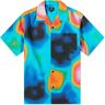 Edwin Men's Heat Map Vacation Shirt in Terahertz Blue Aop, Size Small