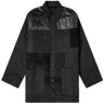 Maharishi Men's Patchwork Donkey Jacket in Black, Size Small