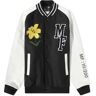 Moncler Men's Genius x Fragment Celsia Varsity Jacket in Black/White, Size Large