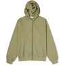 Checks Downtown Men's Overdyed Zip Hoodie in Olive, Size Large