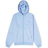 Checks Downtown Men's Overdyed Zip Hoodie in Sky Blue, Size Medium