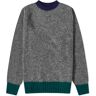 Howlin by Morrison Men's Howlin' Captain Harry Contrast Crew Knit in Oxford, Size Small