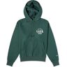 L.I.E.S. Records Men's Classic Logo Hoodie in Forest Green, Size Small