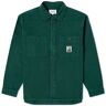 Palmes Men's Roland Overshirt in Dark Green, Size 48