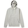 Colorful Standard Men's Classic Organic Zip Hoodie in Heather Grey, Size X-Small