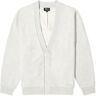 A.P.C. Men's Brian Cardigan in Heather Ecru, Size Small