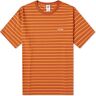 Nike Men's ACG Stripe T-Shirt in Dark Russet/Bright Mandarin, Size X-Small